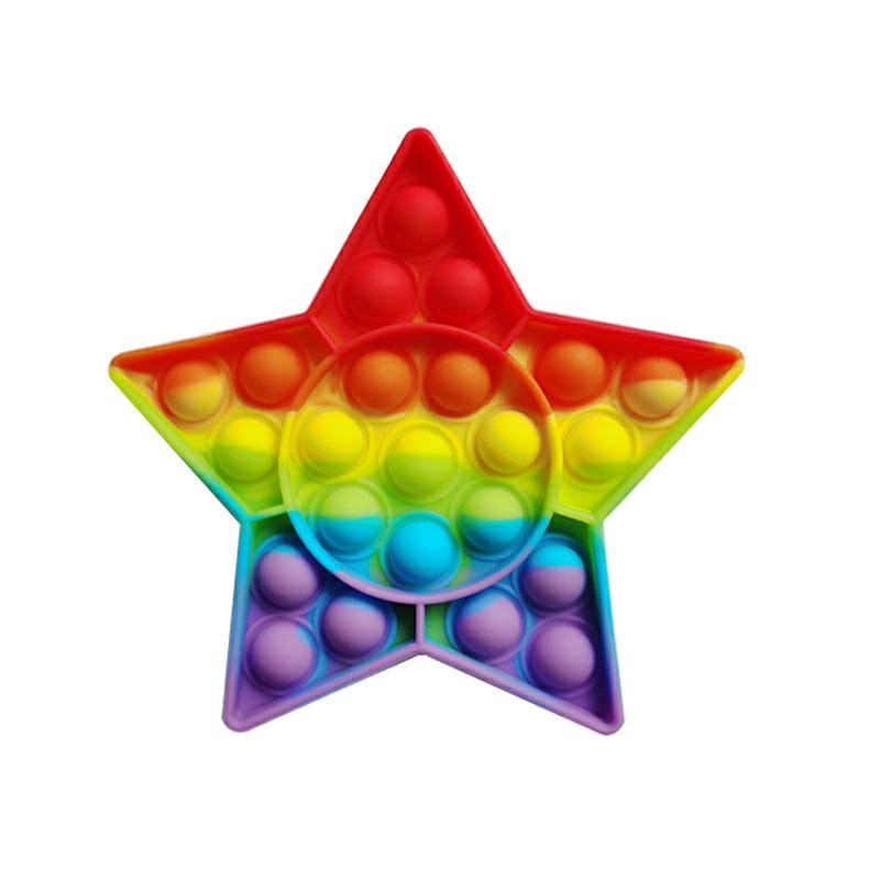 SB80 POP IT MURAH RAINBOW fidget push Pop Its Fidget Toy Push bubble kids POPIT-BINTANG