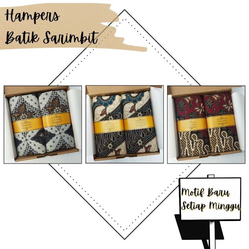 

Kado Nikahan / Kado Pernikahan / Hampers Wedding Gift Kain Batik Sarimbit