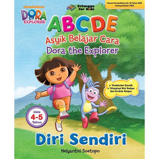Buku Erlangga TK 2014001130 ABCDE DIRI SENDIRI USIA 4-5TH TK (isi Paket 2014001120)#