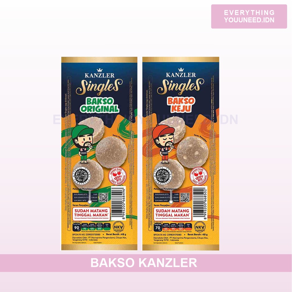 

Kanzler Single Bakso Keju & Original