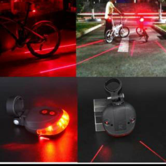 PROMO !!! Paket lampu sepeda depan belakang TAFFLED ( baterai not include )