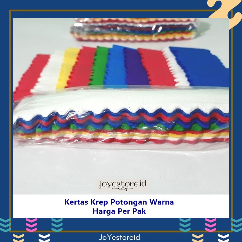 

Kertas Krep Potongan /Kertas Sumbo /Kertas Warna /Kertas Dekorasi /Kertas Krep /Dekorasi Ultah
