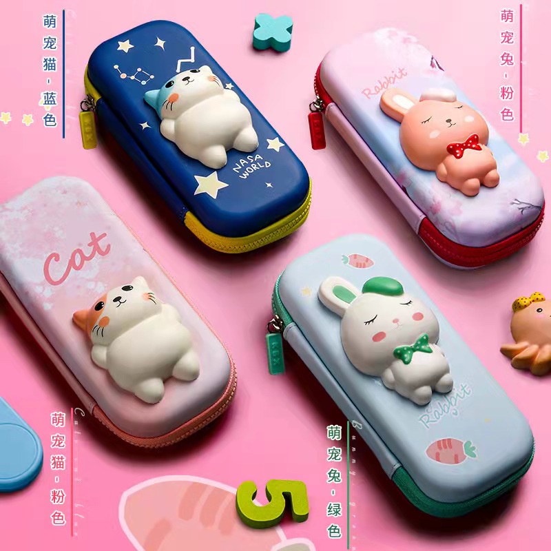 KOTAK PENSIL SQUISHY / TEMPAT ALAT TULIS BONEKA SQUISHY / SQUISHY / TEMPAT PERALATAN SEKOLAH