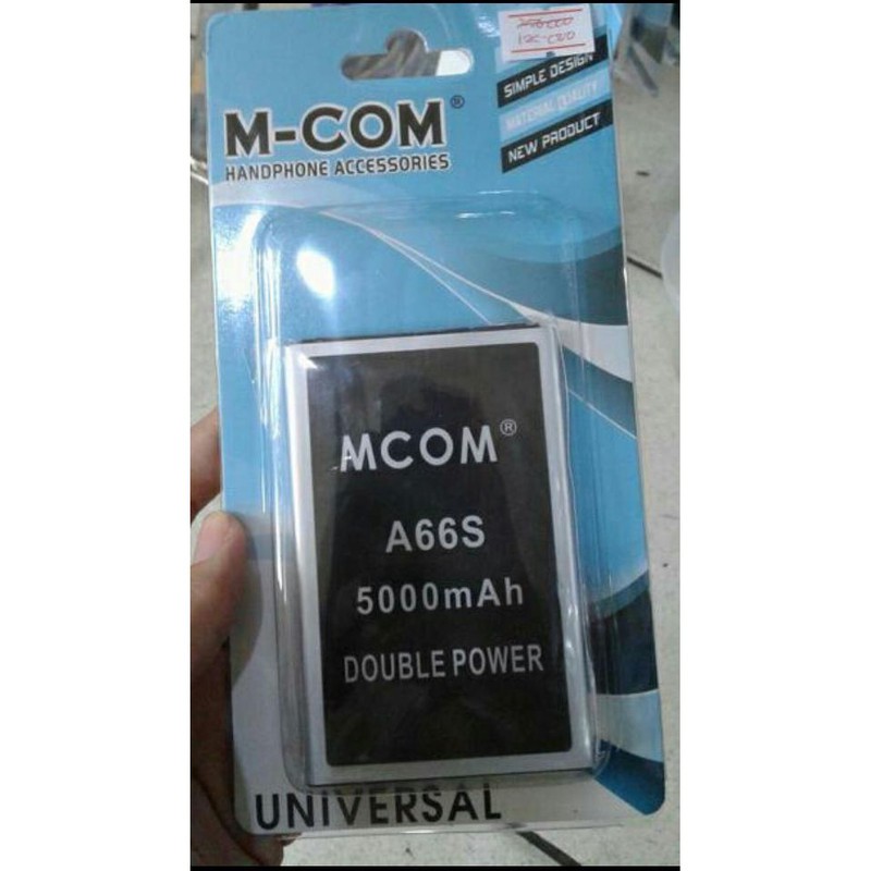 Battery Batre Baterai Double Power Mcom Evercoss Cross A66S