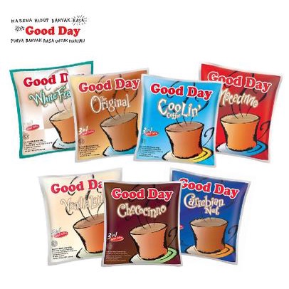 ^ KYRA ^ Good Day Kopi Instant Coffee 3in1 Original Chococinoo Caribean Nut GoodDay - Kemasan Sachet