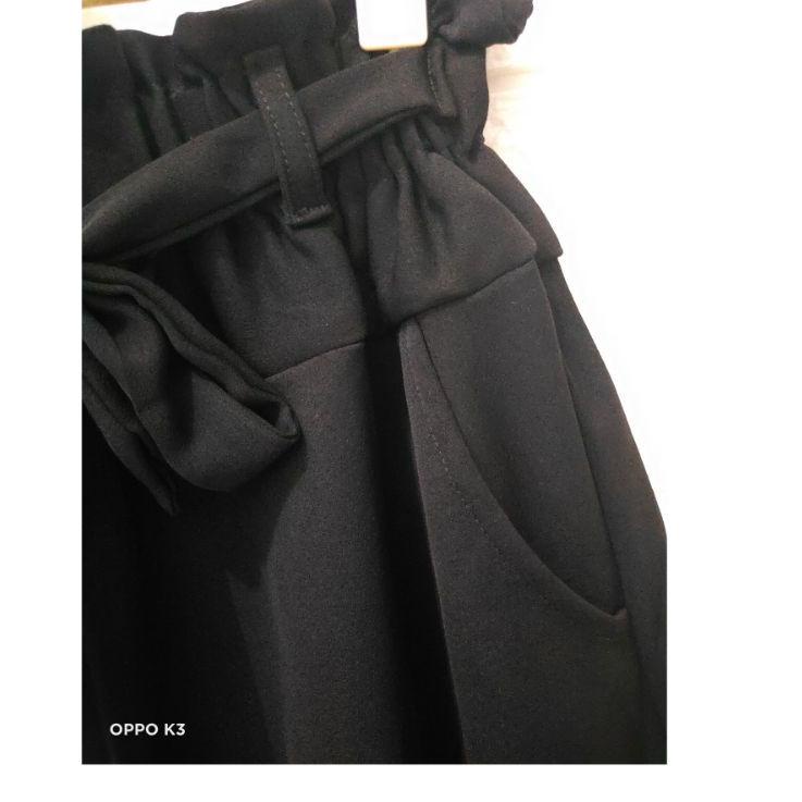 Paling Diminati.. Rok payung polos panjang  bahan jetblack/rok hitam premium/rok lebar/rok wanita ba