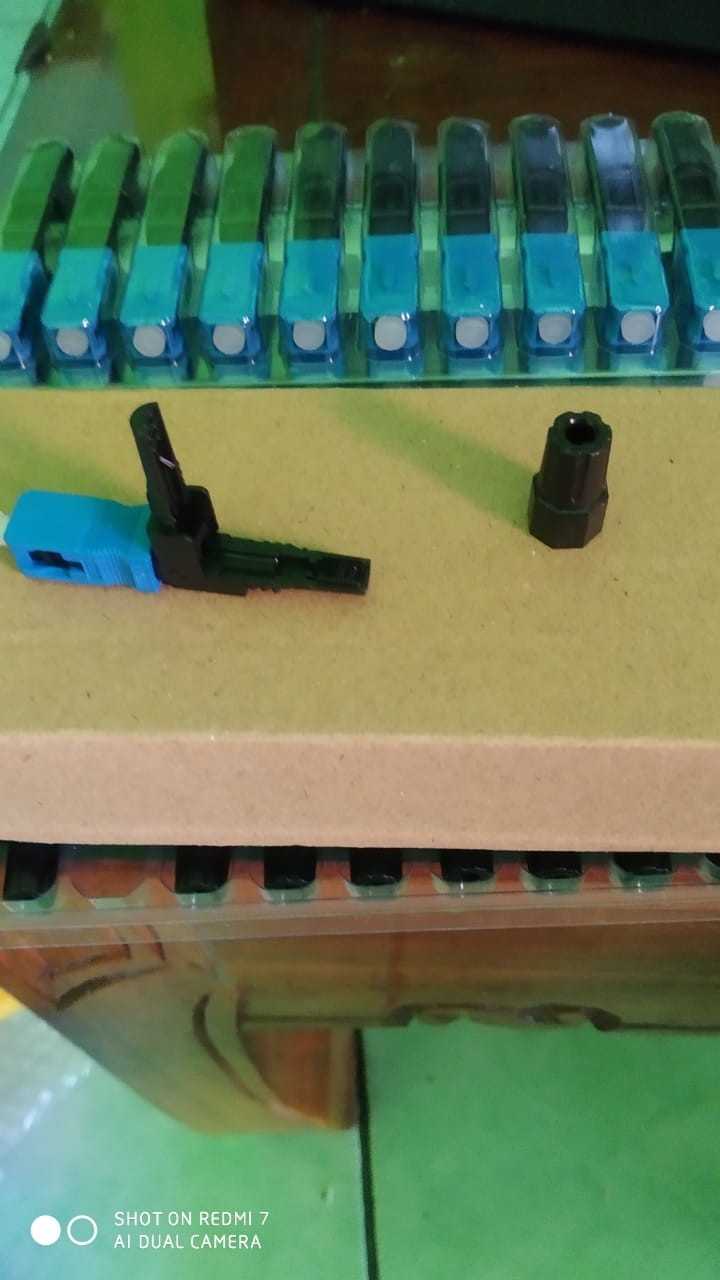 10pcs Konektor Ftth Fiber Optic Sc / Upc Fast Connector Kk