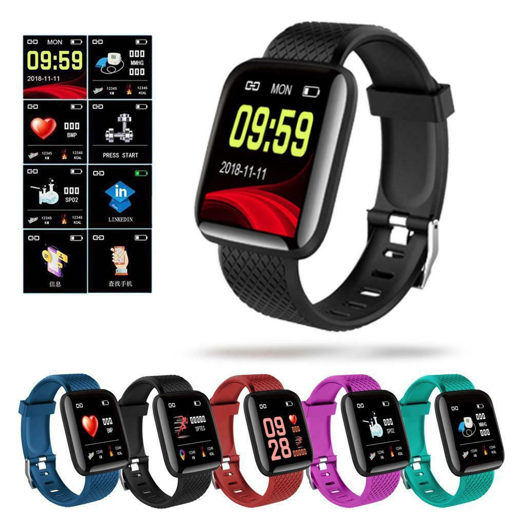 Smartwatch 116 Pro Plus Anti Air IP66 Jam Tangan Kesehatan &amp; Asisten Olahraga