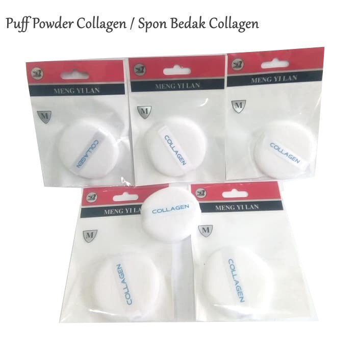 Puff Powder Collagen Spon Bedak Collagen Lembut Dan Halus. Sponge Make Up Collagen