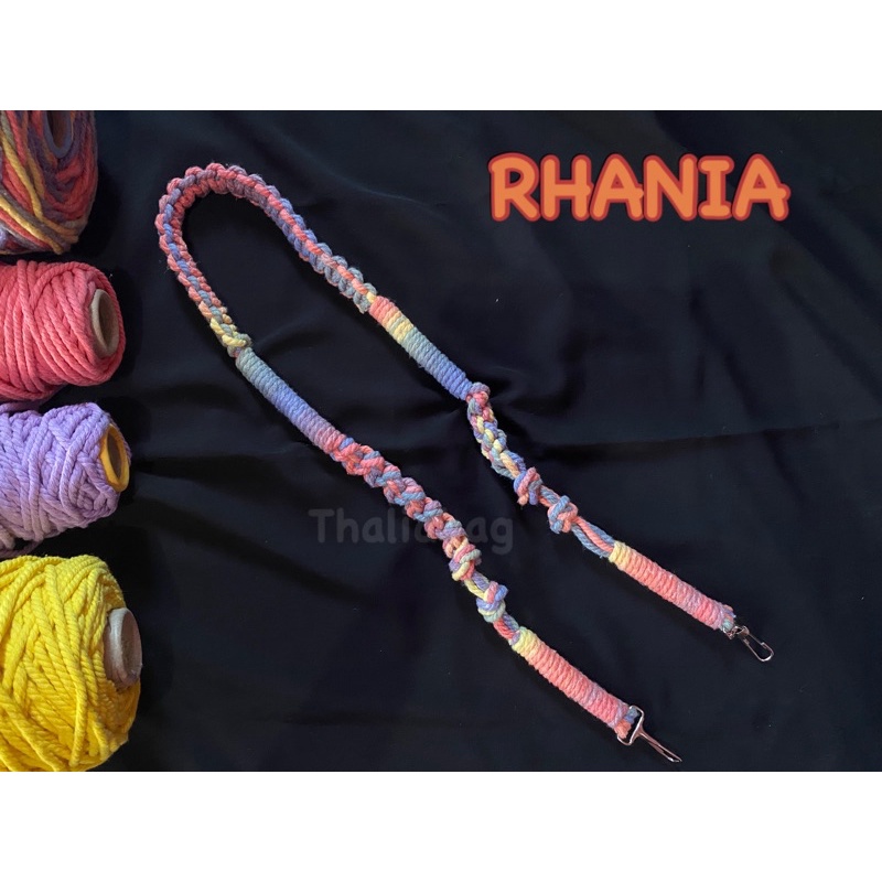 READY STOK STRAPBAG MACRAME RHANIA BY THALIABAG// HANDMADE MACRAME // TALI TAS MURAH// SLINGBAG // SHOULDERBAG // HANDBAG // KEYCHAIN // RACUN SHOPEE // COD