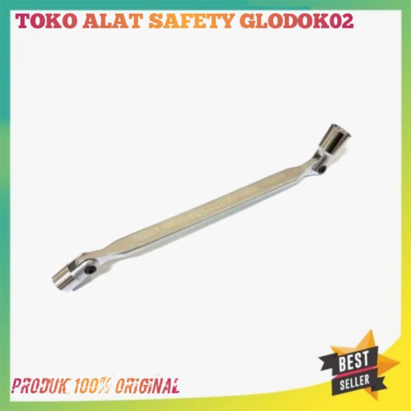 TEKIRO Kunci Shok Ganda Fleksibel / Kunci Ring Shok Fleksil