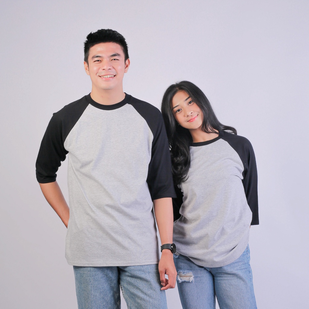 Kaos Polos Raglan 3/4 New States Apparel Premium Cotton 7260  Combed 24s Bahan Adem (Part 1)