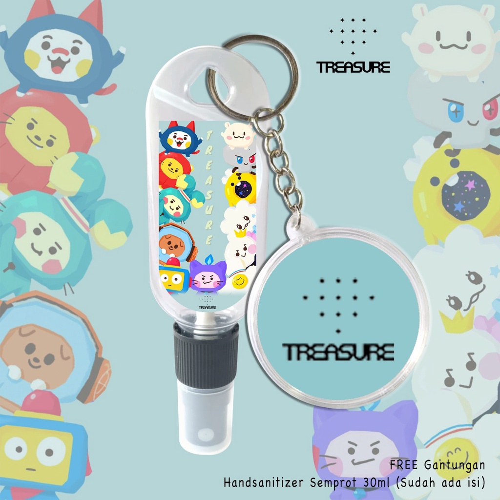 (FREE GANTUNGAN KUNCI) HAND SANITIZER TREASURE FAMILY / TRUZ EDITION / INCLUDE ISI 30 ML / TEUME / KPOP