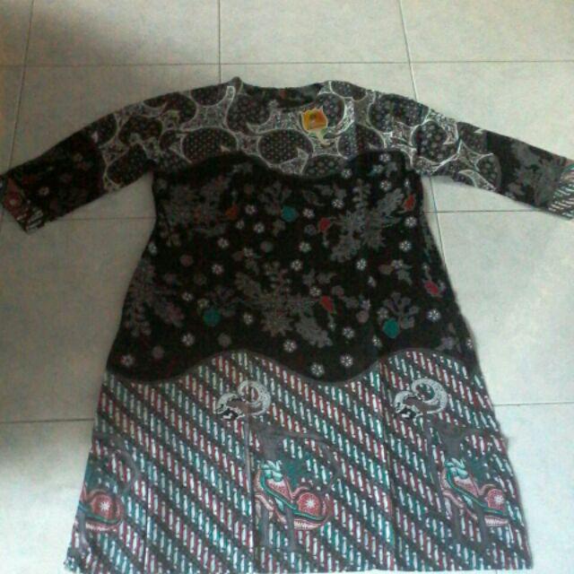 Maura Couple - Sania Ruffle Batik Couple Garansi Termurah Shopee - Couple Tunik Sekar Jagat Jagad
