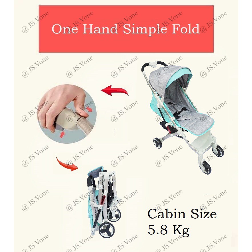 Kereta Dorong Bayi Cabin Size / Baby Bliss Stroller Koper T11