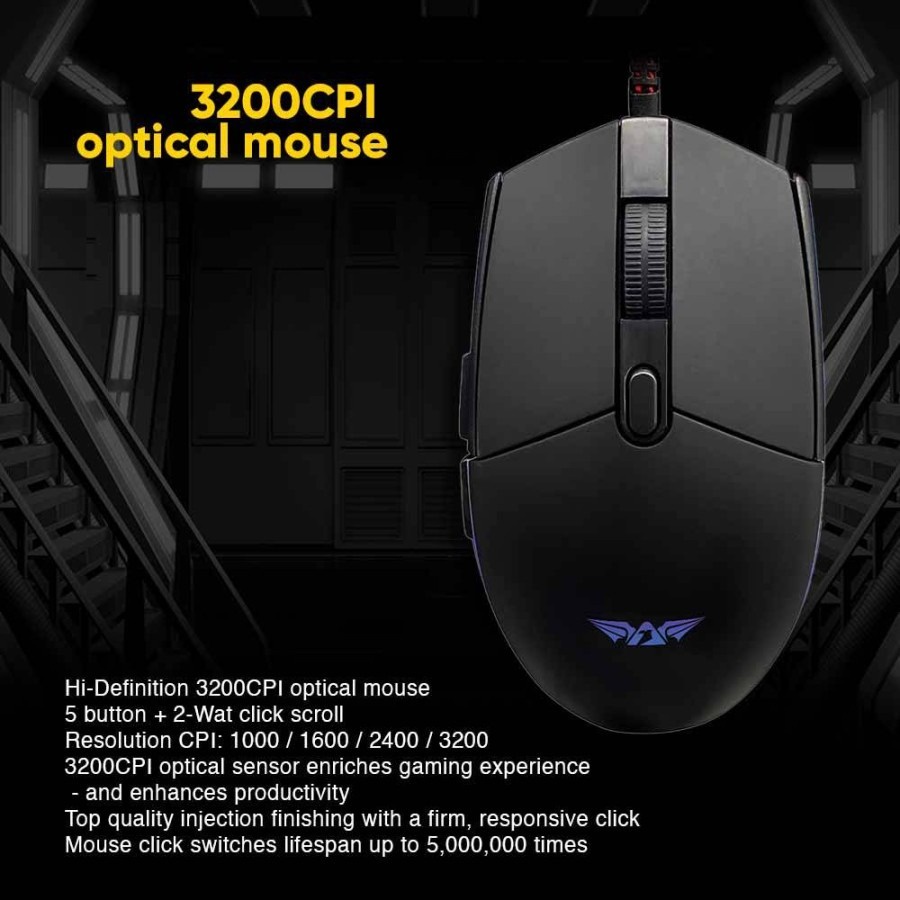 Keyboard Mouse Armaggeddon AK-6770 Wired 3200CPI | Armaggeddon AK6770