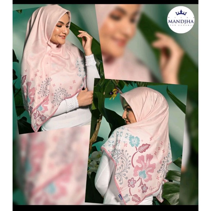 Mandjha Khusus Box Ivan Gunawan Fashion Scarf Motif Batik Trisha Pink,Ada Juga Warna Trisha Cream