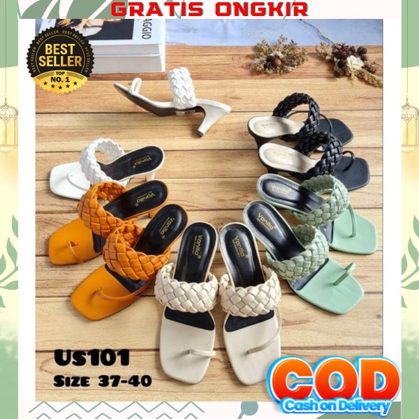 High Heels Pesta Wanita Perempuan Hills Import Haihils Sendal Kondangan Sepatu Remaja Sandal Hak Tin