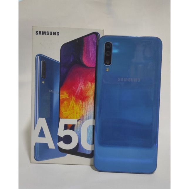 Handphone Samsung galaxy A50 Ram 4/64 second seken bekas murah