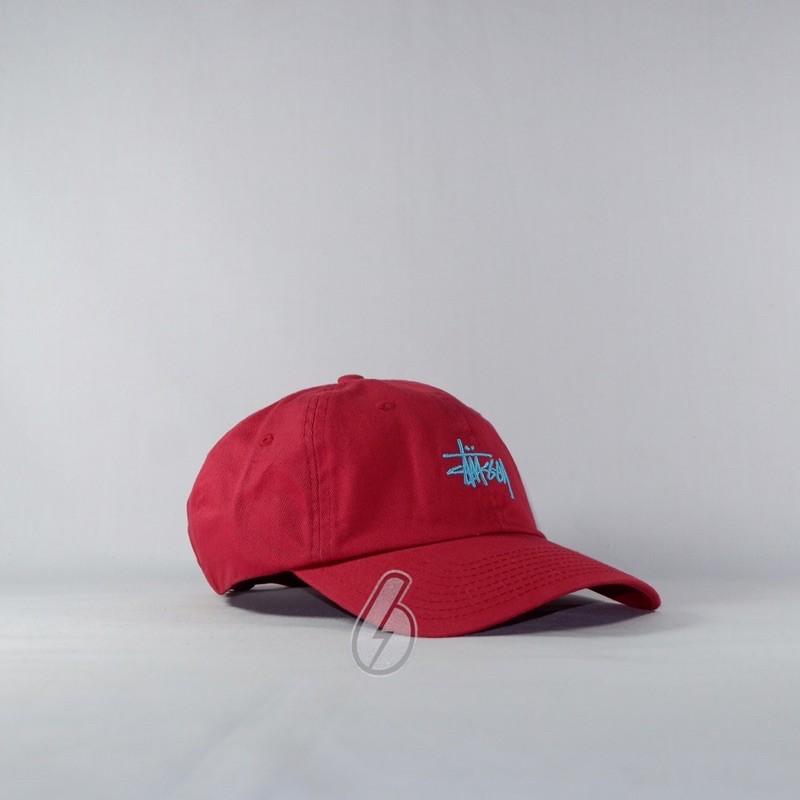 topi stussy ori stussy cap merah