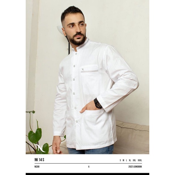 BAJU KOKO NIZAR BORDIR BUSANA MUSLIM PRIA BORDIR NE 14 S TERBARU 2022