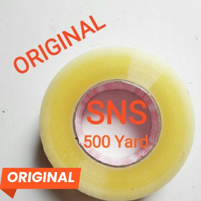 

LAKBAN BENING/COKLAT 500 YARD 300 METER X 45MM SNS KUALITAS INDUSTRI