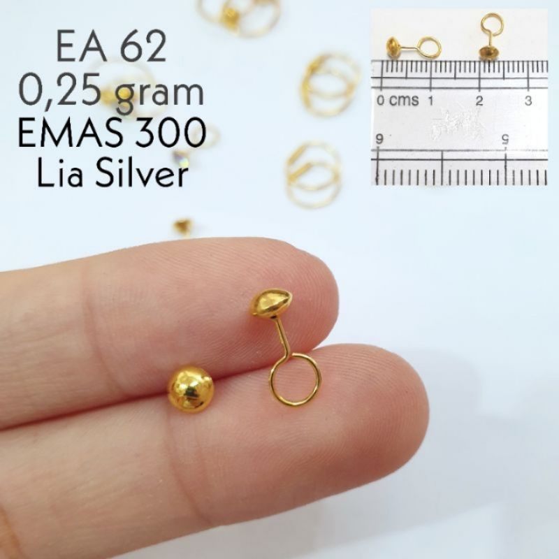 anting toge emas muda kadar 300