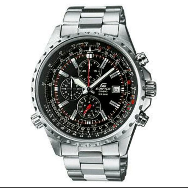 Jam Casio Edifice EFR 527D - 1A2VUDF Stainless Silver Dial Black