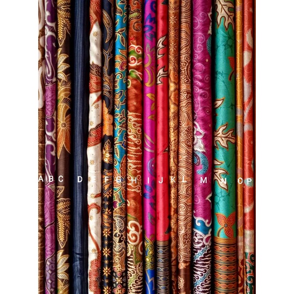 Kain Batik Semi Sutera Mojang Pria dan Wanita (lb 115) Harga per 0.5 Meter