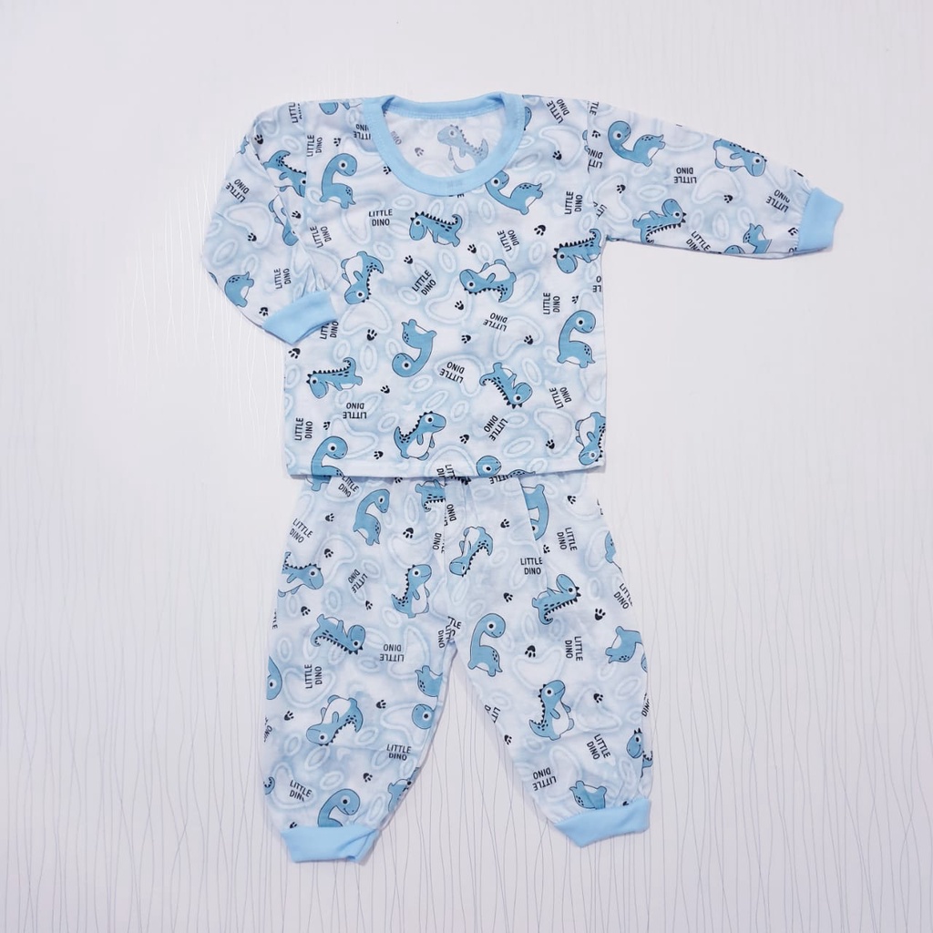 Baju Tidur Anak Bayi Motif sablon Dino  Cyandclothing