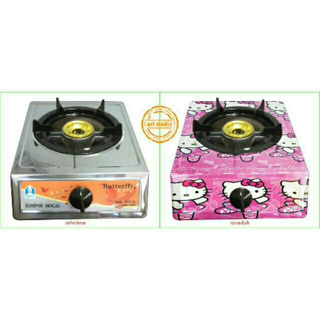 Stiker kompor hk pink