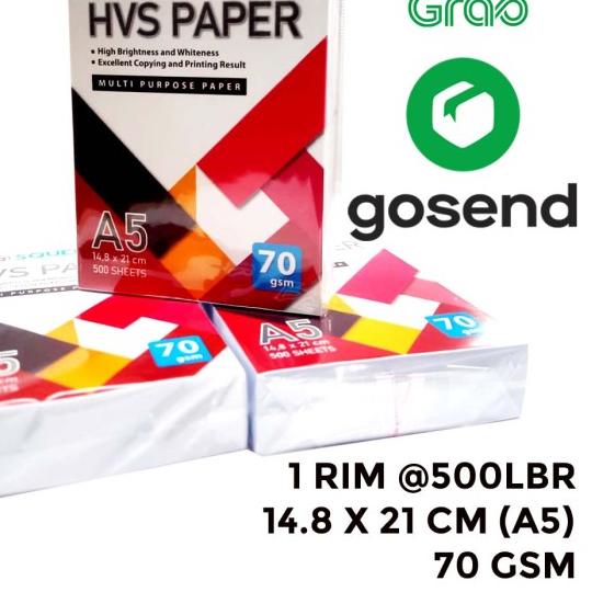 

◊ KHSUS GOSEND Kertas HVS A5 Neuro 70gsm / Perpack isi sekitar 400 lbr - Squeezy A5 ✳
