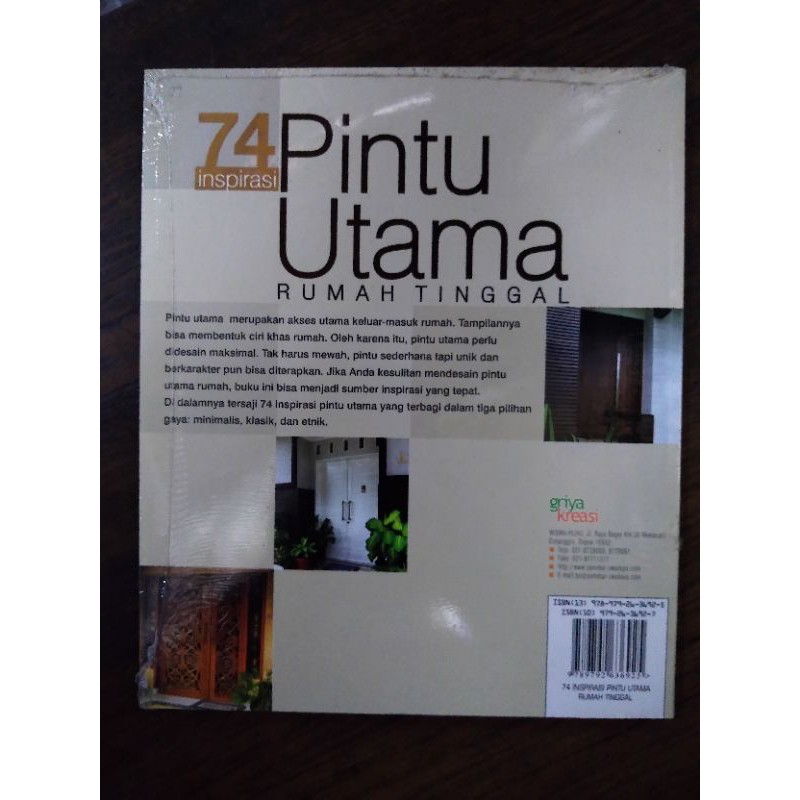 Buku 74 Inspirasi Pintu Utama Rumah Tinggal-1