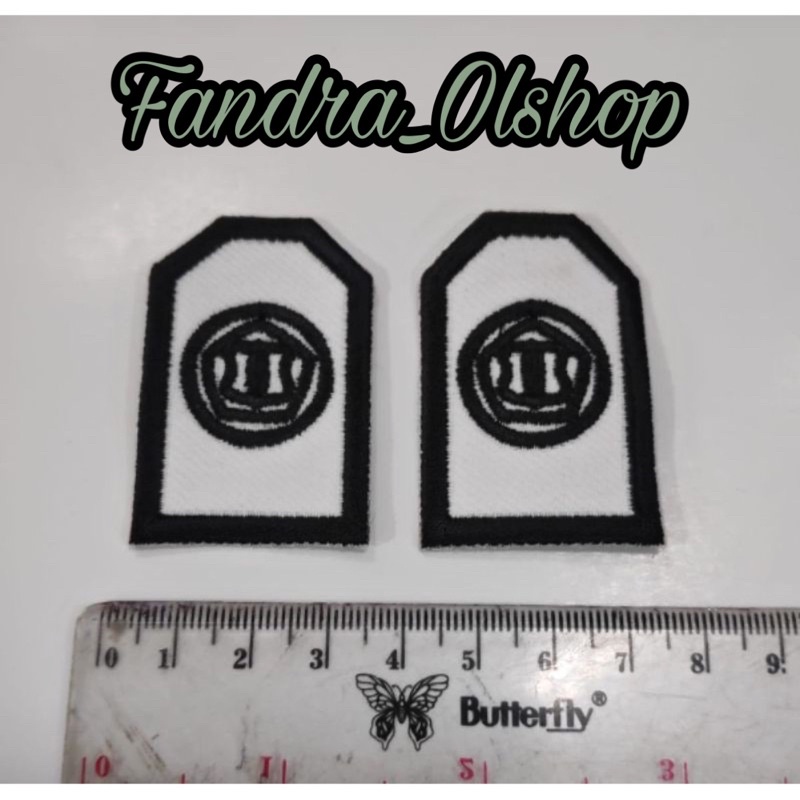 Badge bordiran monogram satpam | Bet bordiran Monogram Satpam | Bordiran monogram satpam terbaru