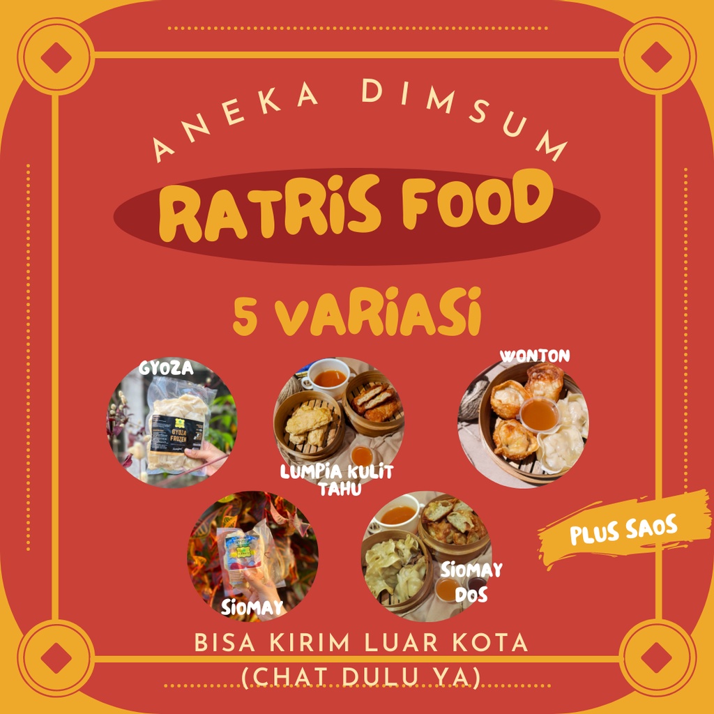 

[MENU 1] ANEKA DIMSUM BY RATRIS FOOD minimal order 10 biji