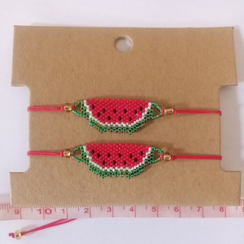 Gelang Manik Semangka Merah