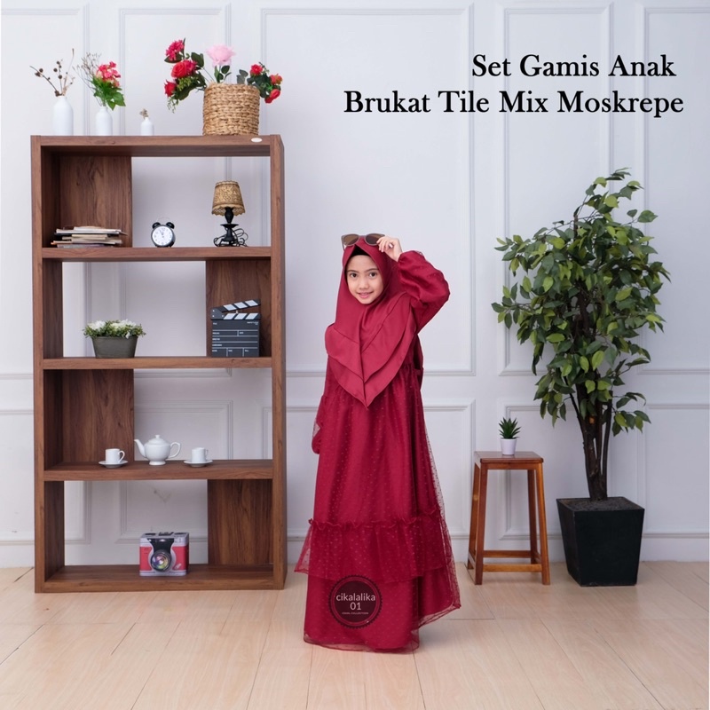 GAMIS ANAK BRUKAT TILE DOT MIX MOSCRAPE