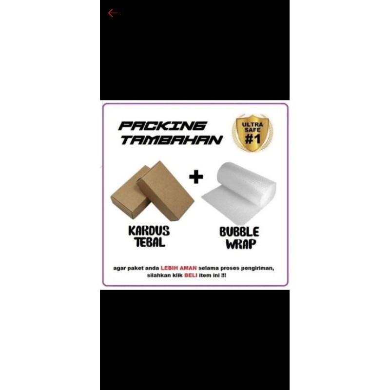 

safety packing (kardus & bubble wrap)