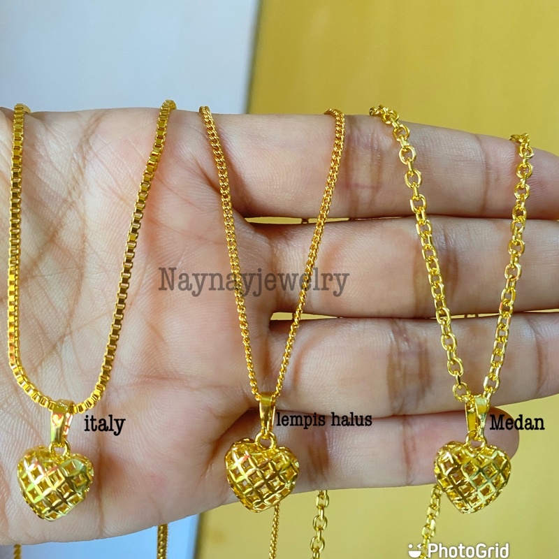 Kalung koin warna mirip emas 24k / lapis emas