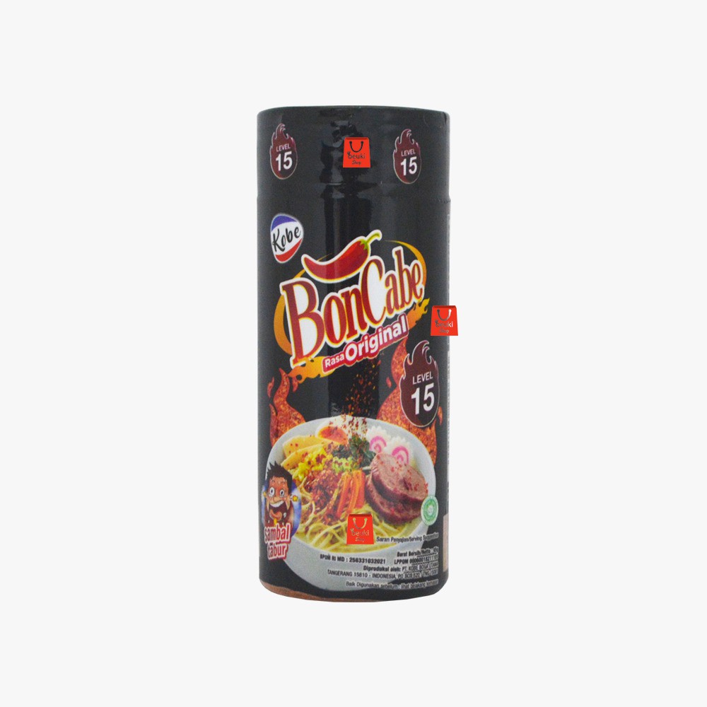 

BOTOL Kobe Bon Cabe Rasa Original Lv 15 Sambal Tabur Pedas Kemasan Botol - 45gr