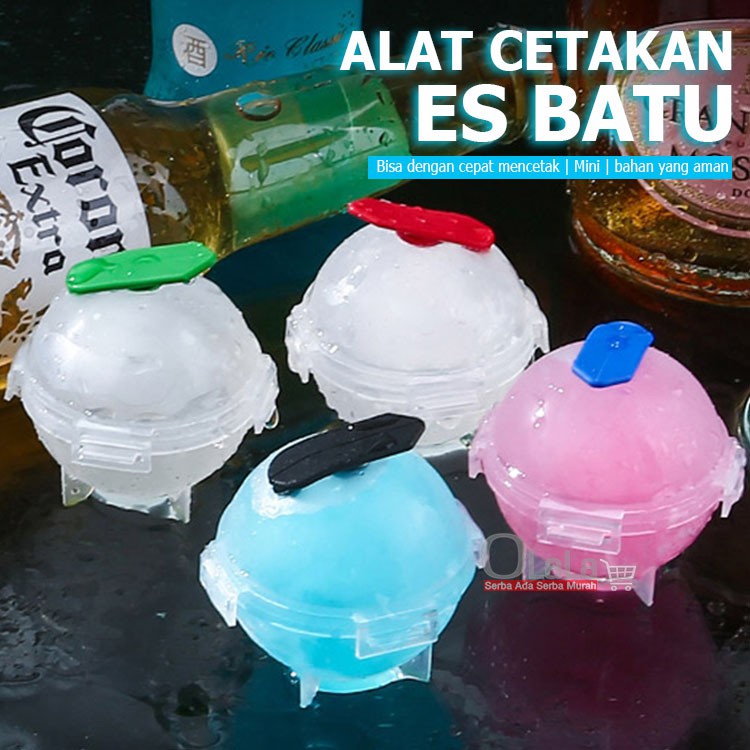 ALAT CETAKAN ES BATU MOTIF CUBE BULAT (4PCS) OLL-1165