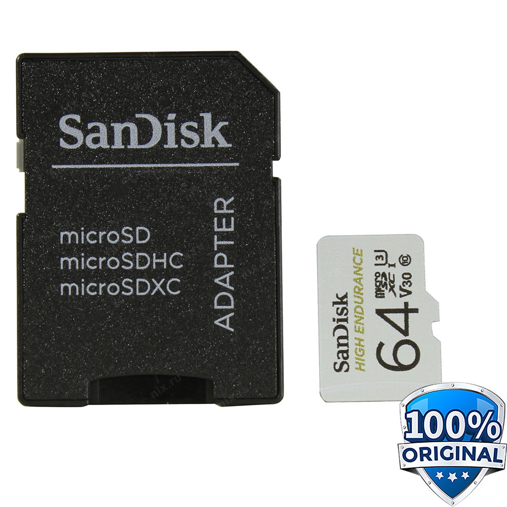 SanDisk High Endurance microSDHC Card UHS-I Class 10 U3 V30 (100MB/s) - SDSQQNR-GN6IA