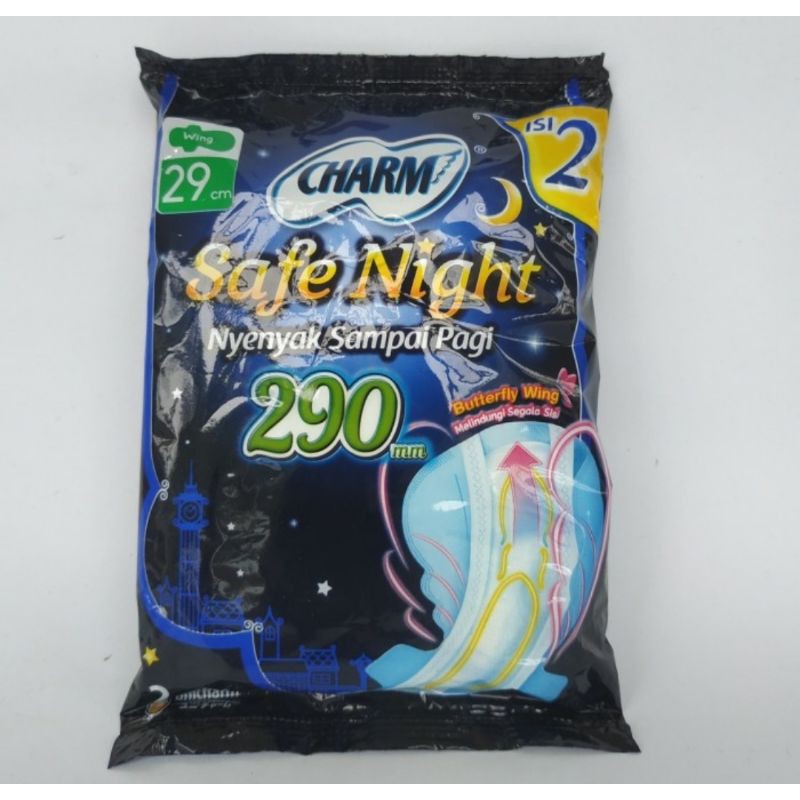 Charm safe Night 29cm 1 Renceng