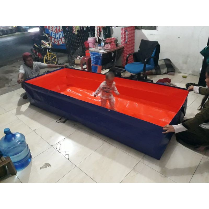 terpal kolam ikan TYPE A12 ukuran (250×100×50