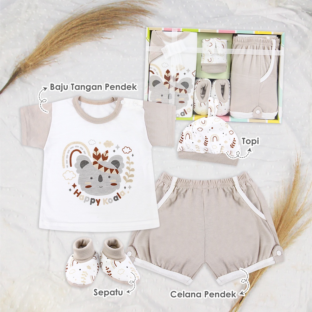 Kiddy Baju Set Bayi Jumper Bayi / Gift Set Anak Jumper Motif Bear Dan Landak With Box