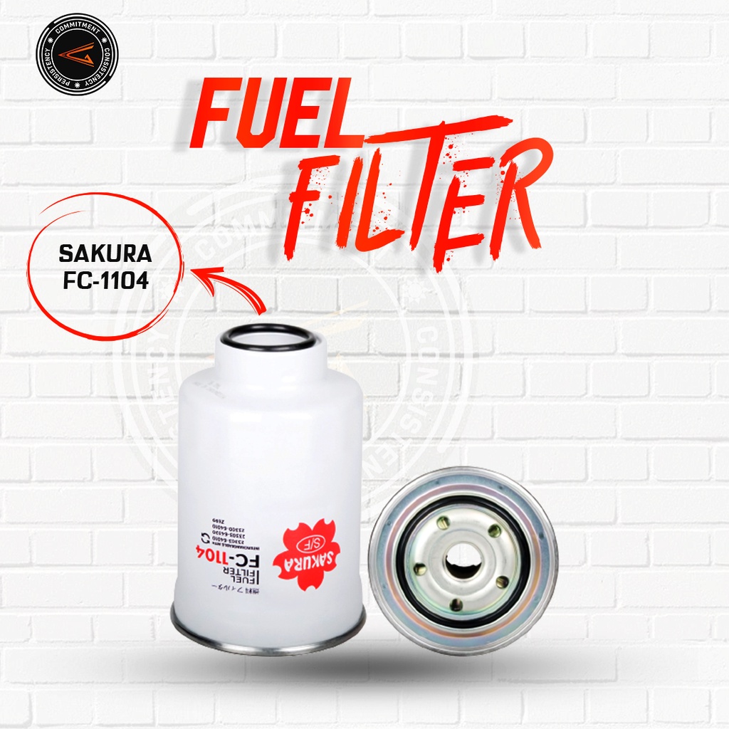 Sakura Fuel Filter FC-1104 / FC1104 / Sakura Filter Oli Toyota