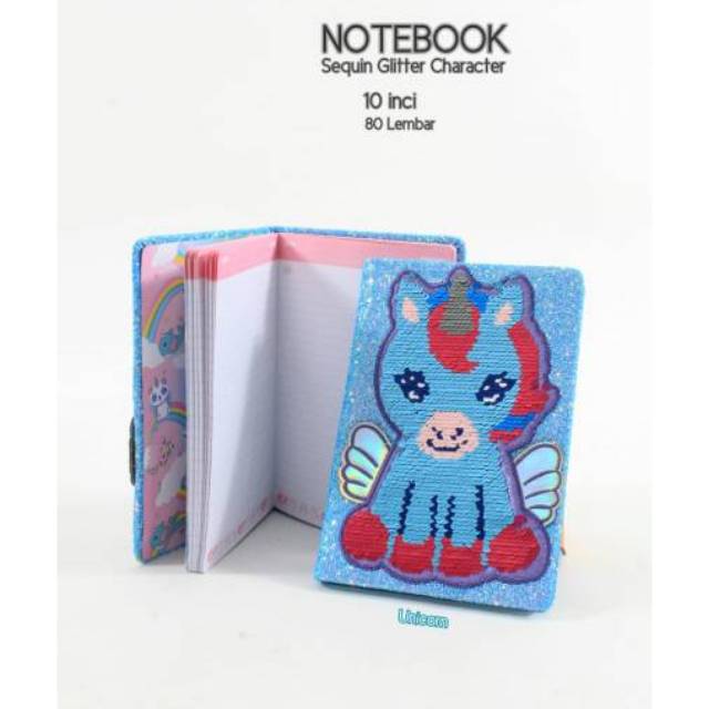 

Buku Harian Notebook Sequin / Fur Diary Notebook