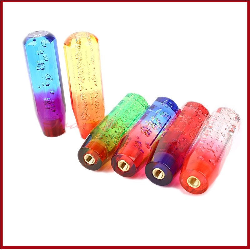 Knob Tuas Perseneling Mobil Manual Universal Bentuk Gelembung Kristal Transparan