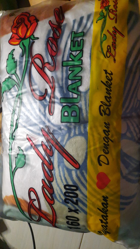 Selimut Lady Rose Ukuran 160x200cm / Motif Anak Bunga Minimalis