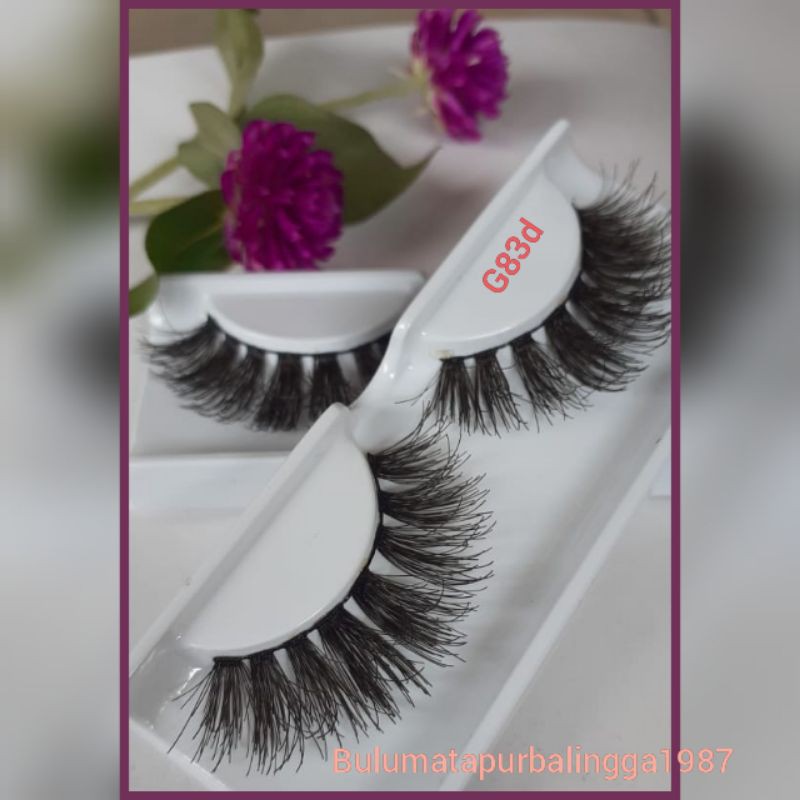 Bulu mata g8 3d medium 12mm (free penutup mika)